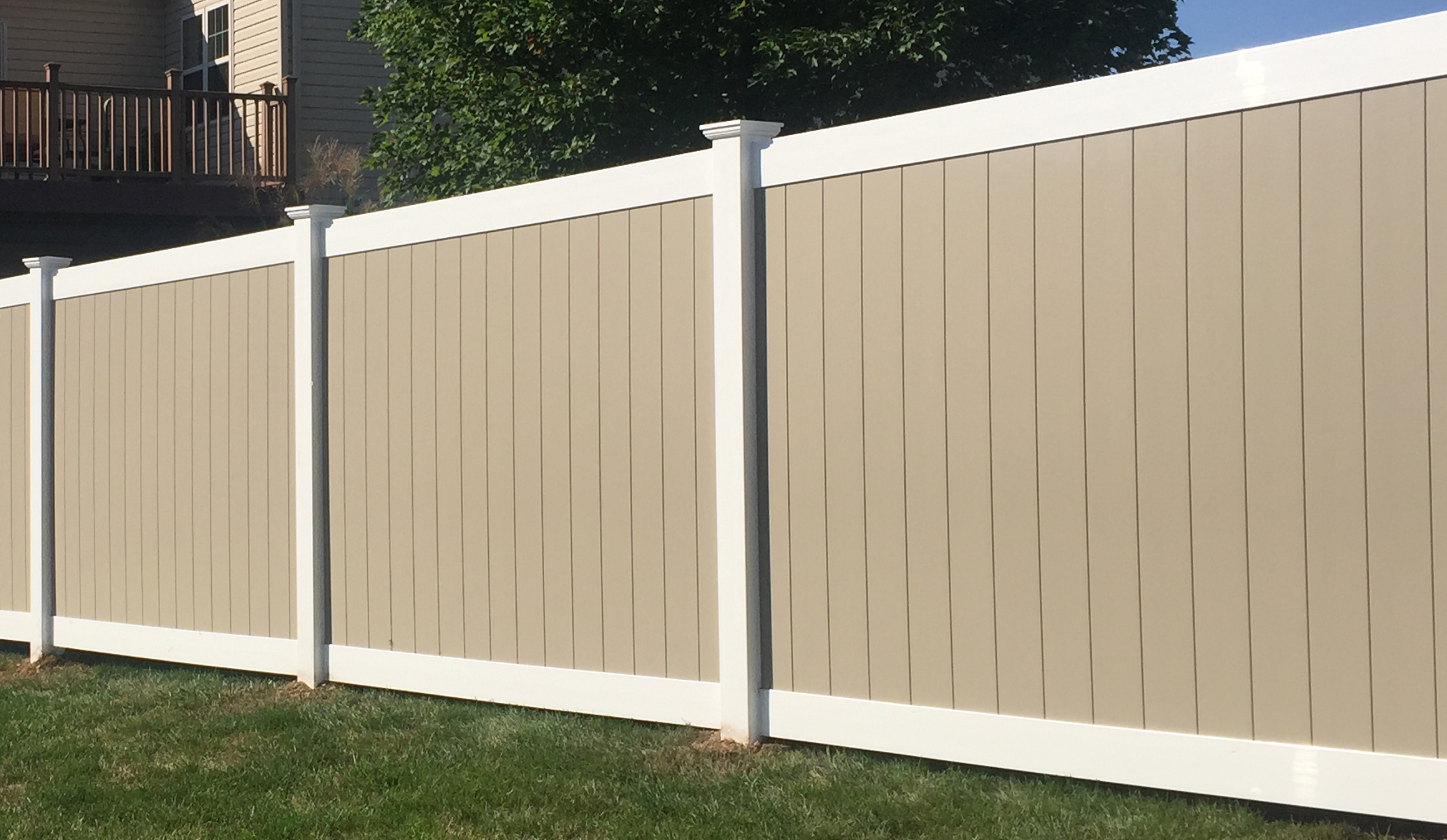 Two Tone Vinyl Fence 