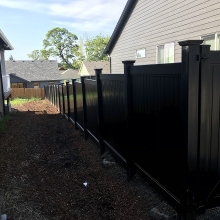 Black Vinyl Fencing