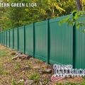 Hunter Green Vinyl Privacy Fence