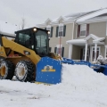 Skidsteer Snow Plowing 