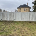 White Ash Vinyl Fence