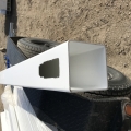 White Vinyl End Post 5x5x78