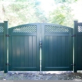 Hunter Green Vinyl Privacy Fence