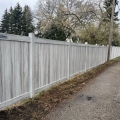 White Ash Vinyl Fence
