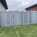 Grey Ash Vinyl Fence