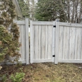 White Ash Vinyl Fence