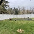 White Ash Vinyl Fence