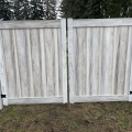 White Ash Vinyl Fence