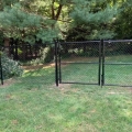 Residential Black Powder Coated Chain-link Fence